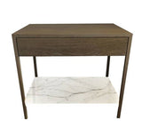 Belvedere Marble Shelf Bedside Table